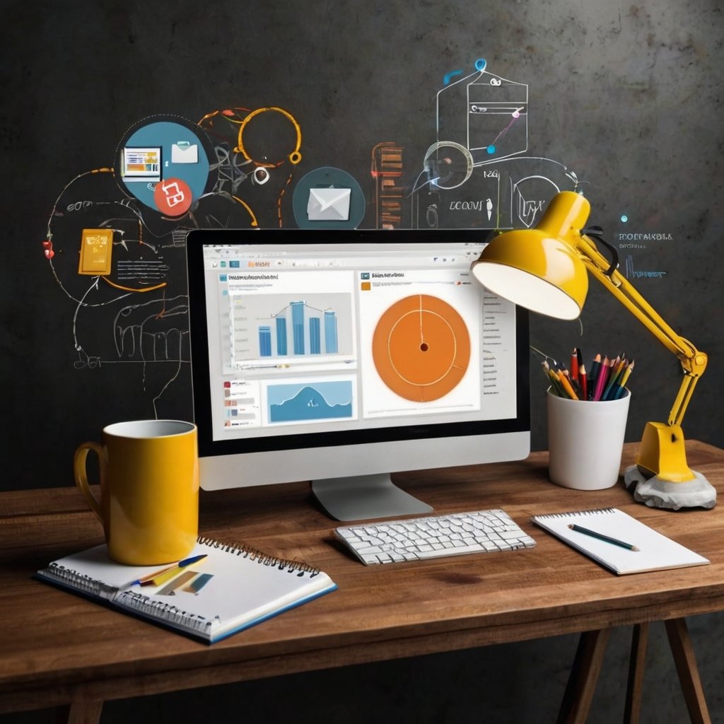 Leonardo_Kino_XL_create_a_realistic_image_with_several_digital_0 Tendências de Marketing Digital com IA para 2025: O Que Você Precisa Saber Agora